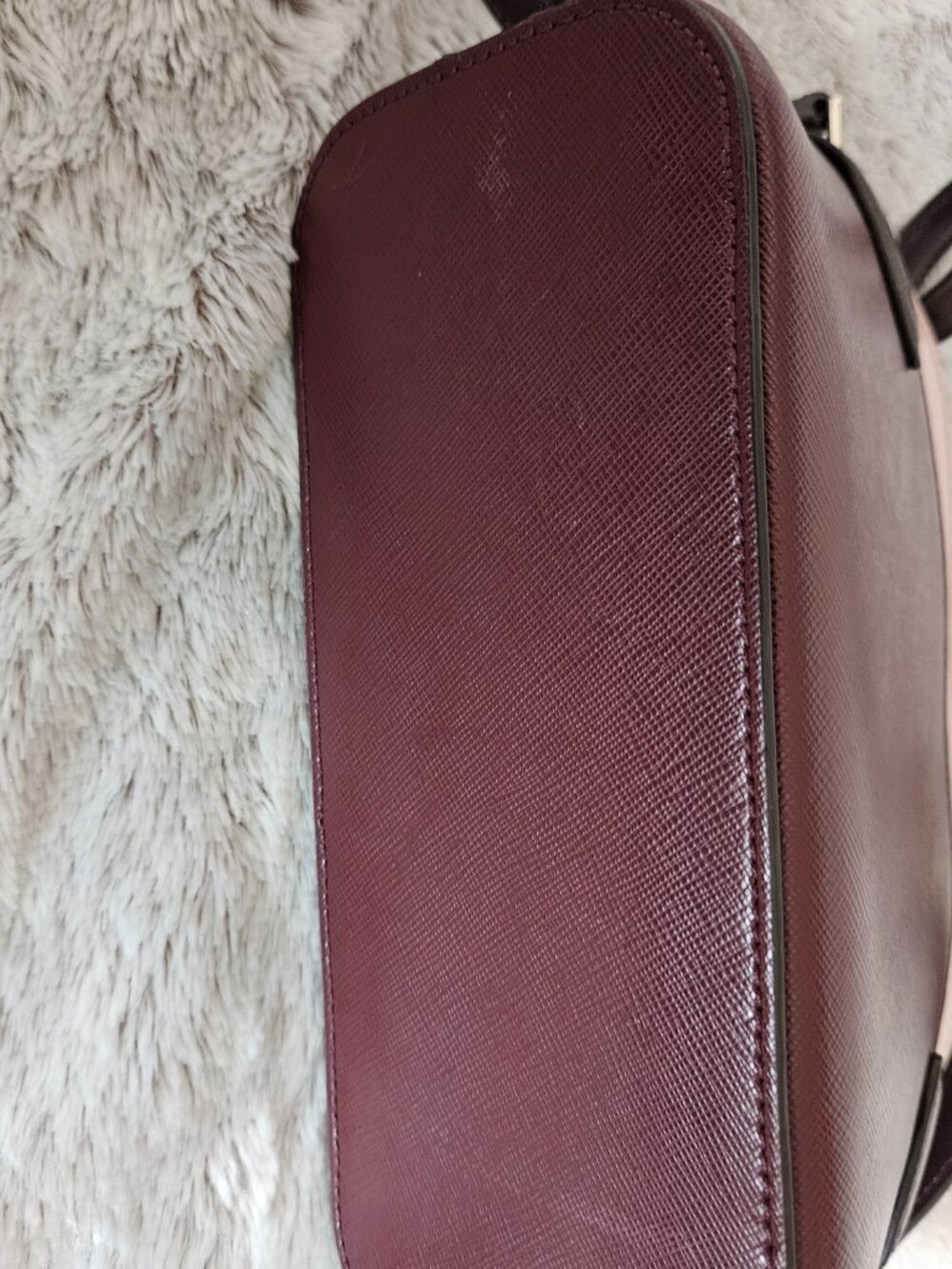 Kate Spade Staci Colorblock Dome Leather Crossbody Bag Rose Smoke/Pink {#817-3} - Picture 8 of 10